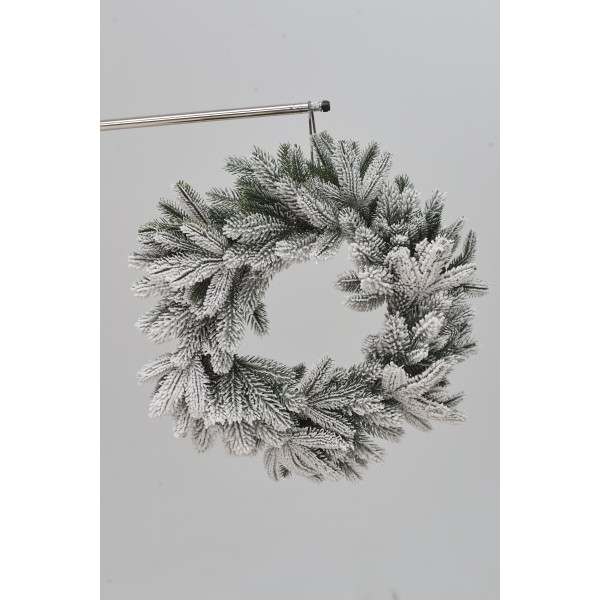 Coroană decorativă Crown Premium Snow 45cm